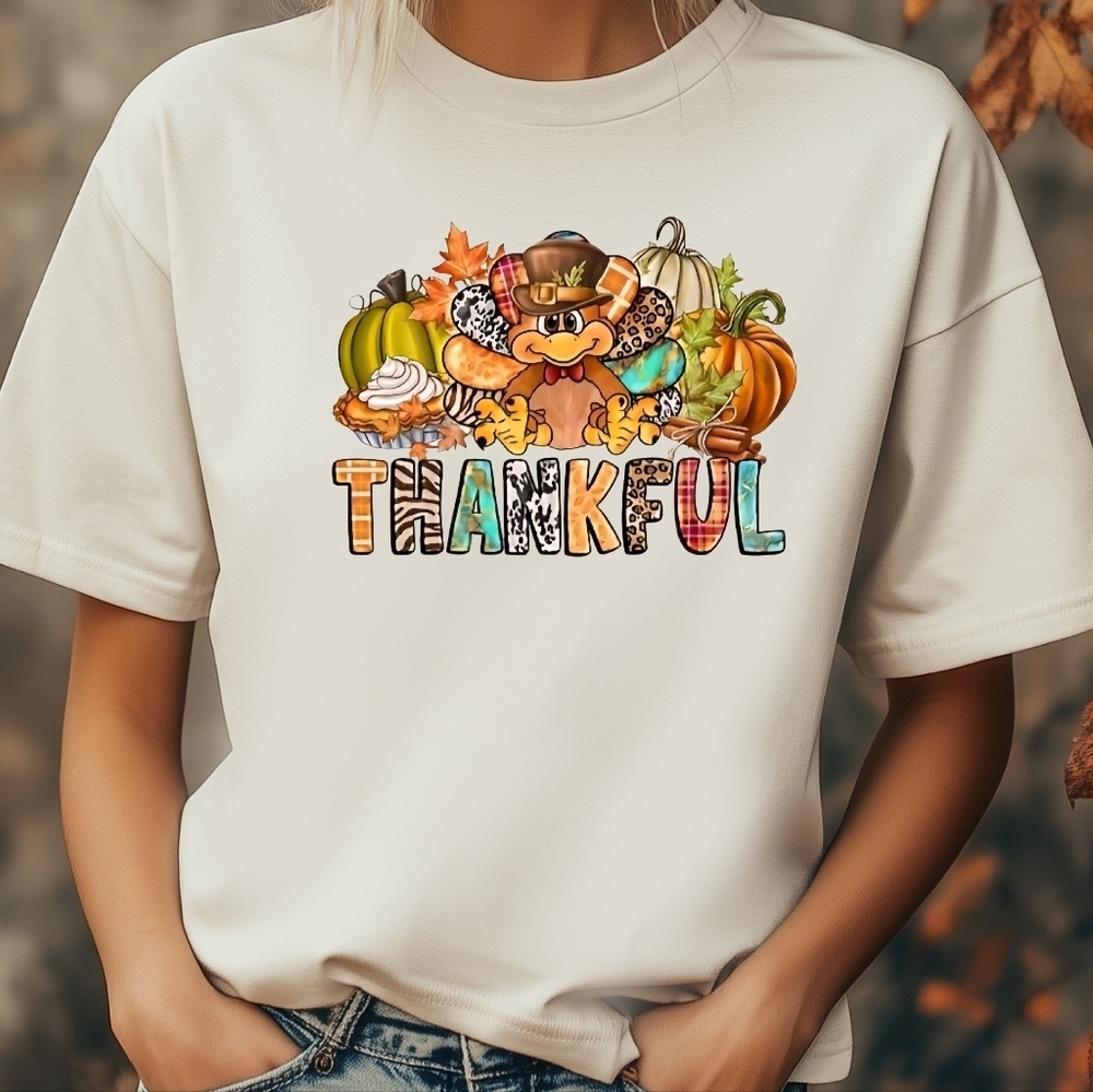 Thankful Pumkin Fall Decor T-Shirt.